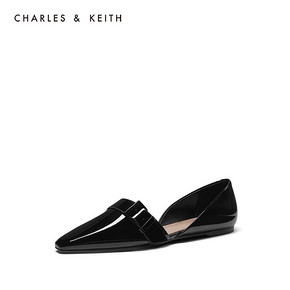 CHARLES＆KEITH2020春新品CK1-70900170搭扣装饰平底单鞋奥赛鞋女 159元