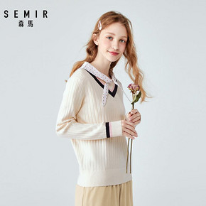 Semir 森马 059070440 女士V领针织衫 *2件 69元包邮（合34.5元/件）