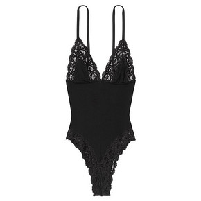 10日0点！ VICTORIA'S SECRET 维多利亚的秘密 11167525 蕾丝饰边性感深V连体衣 170元