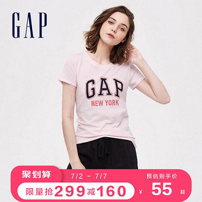 Gap 盖璞 260202 女士短袖T恤 48元