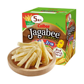 日本进口Calbee/卡乐比薯条三兄弟Jagabee80g原味网红薯条零食 *2件 44.85元（合22