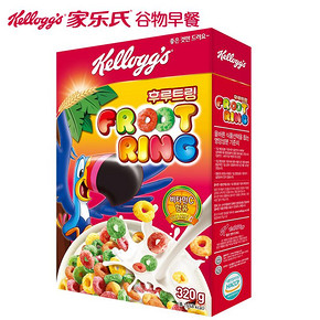 Kelloggs家乐氏五彩水果谷物燕麦麦圈儿童速食早餐麦片 *3件 83.76元（合27.92元