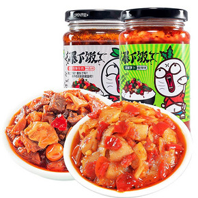 吉香居 暴下饭川香250g+暴下饭剁椒萝卜250g *2件 25.8元（合12.9元/件）
