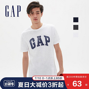 Gap 盖璞 645254 男士经典logo短袖T恤 38元