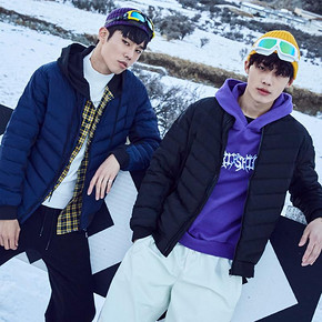 韩都衣舍 AO8010 男士轻薄羽绒服 139.5元