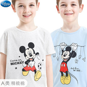 Disney 迪士尼 儿童纯棉印花T恤 18.9元包邮