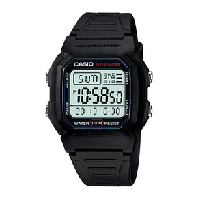 卡西欧（CASIO） W-800H系列 小方块电子手表 199元