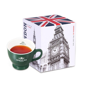 英国AHMAD TEA亚曼进口茶叶我爱伦敦英式伯爵红茶调味袋泡茶10包 9.8元