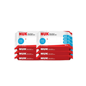 NUK 儿童婴儿湿巾 80抽*6包装 *4件 205.04元（需用券，合51.26元/件）