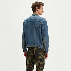 Levi's李维斯男士新款宽松破洞牛仔夹克外套潮72334-0429 369元