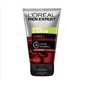 L‘OREAL PARIS 巴黎欧莱雅 男士火山岩控油洁面膏 100ml（赠洁面膏50ml） 49.9元