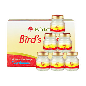 ￥172.9包邮 88会员节：Twin Lotus 双莲 木糖醇金丝燕燕窝即食 45ml*6瓶 *2件