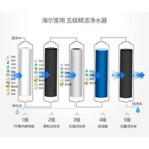 海尔净水器家用直饮水龙头过滤器自来水厨房超滤无桶603净水机 499元