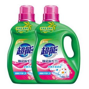 超能 双离子洗衣液(焕彩新生)2.5kg*2+1kg*2 *2件 ￥35.58