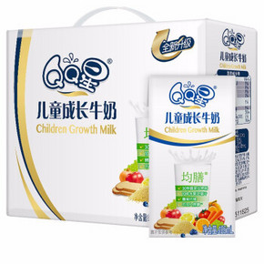 伊利 QQ星儿童成长牛奶DHA全聪 125ml*20盒 *4件 +凑单品 118.75元包邮（双重优惠