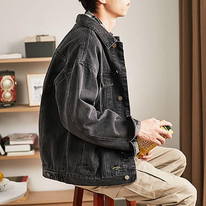 6日0点： Tonlion 唐狮 T616311 052441 男/女款牛仔外套 118.9元包邮