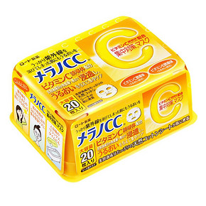ROHTO 乐敦 Melano 渗透VC 晒后修复美白面膜 20片 ￥32.82