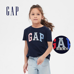 Gap 盖璞 女童纯棉LOGO短袖T恤 ￥49