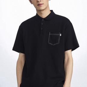 PEACEBIRD MEN 太平鸟 BWDBA2B77 纯棉短袖polo衫 低至124元