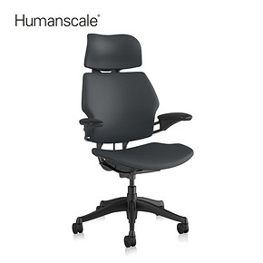 Humanscale 优门设Freedom人体工学椅织物黑色联动头枕织物电脑椅 9095.17元