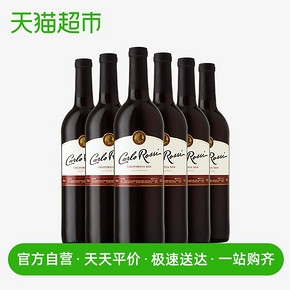 加州乐事美国原瓶进口Blend308半干型红葡萄酒红酒750ml*6组合 258元