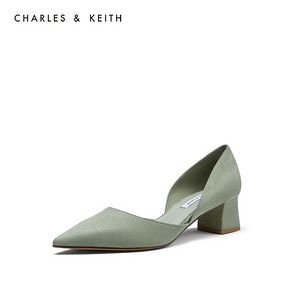 CHARLES & KEITH CK1-60920181 女士尖头粗跟单鞋 149元