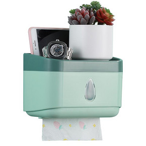 【秒杀价】免打孔置物架防水纸巾盒