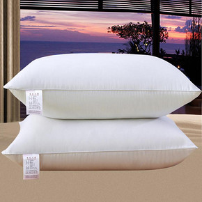 【第二件0元】五星级酒店羽绒枕芯一对装