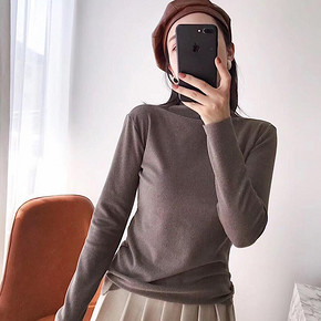 德绒保暖秋冬阳离子发热女士打底衫