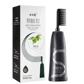 韩金靓一梳彩染发剂在家染头发膏