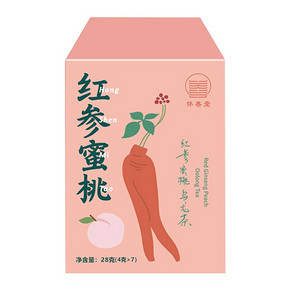 【怀善堂  买一送一】红参蜜桃茶乌龙水果茶