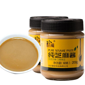 【口味纯正】正宗纯芝麻酱200g*2瓶