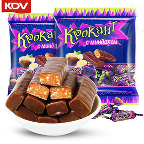 正品KDV俄罗斯紫皮糖喜500g