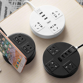 多功能插座usb插板带线家用