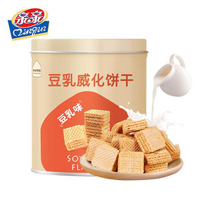 亲亲豆乳威化饼干桶装300g*2