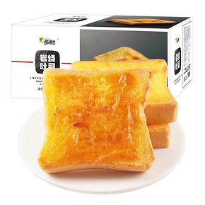 【多鲜】岩烧乳酪吐司面包520克整箱