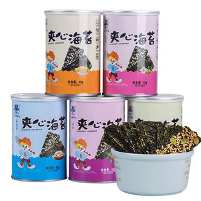 【拍5件】海苔夹心脆5罐装