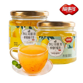 【福事多】蜂蜜柚子柠檬茶500g*2瓶