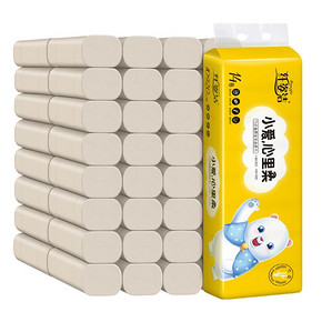 3提42卷家用卫生纸竹浆纯色卷纸