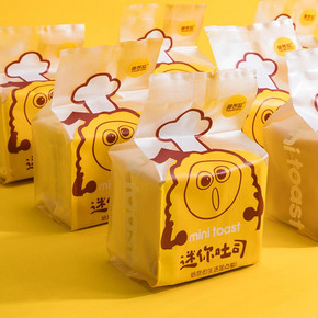 拍3送1！甜苦瓜多口味手撕面包90g*4
