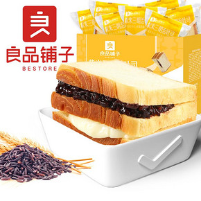 良品铺子紫米面包555g