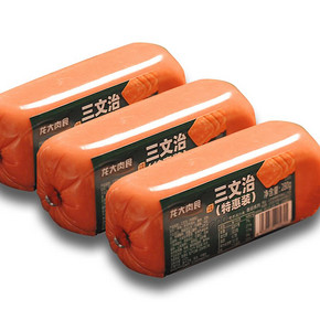 【龙大肉食】三文治吐司大火腿280g*3