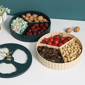 北欧轻奢麋鹿带盖果盘