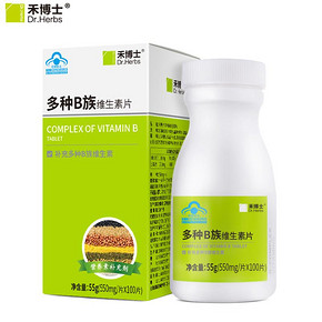 【禾博士】B族维生素片100片