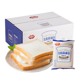 【福事多】乳酸菌夹心吐司面包整箱2斤