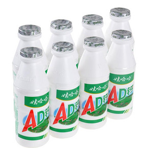 【娃哈哈】AD钙奶220g*8瓶