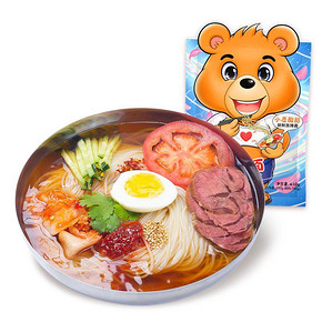 【咕咕熊旗舰店】朝鲜冷面410G*4袋