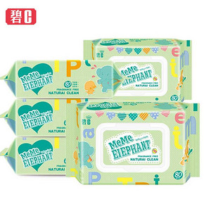 【碧C旗舰店】宝宝湿巾80抽*5包