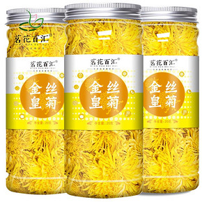 金丝皇菊一朵一杯大菊花特级黄菊花茶搭配枸