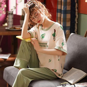 【2021新款】夏季纯棉短袖家居服套装